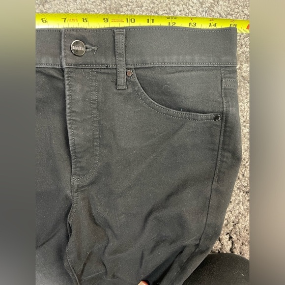 Express cotton blend skinny mid rise some stretch black pants women’s size 6R - Picture 12 of 17